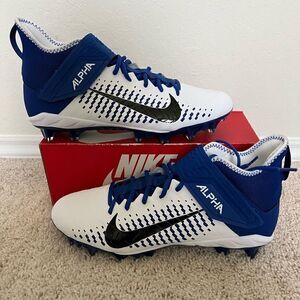 Nike Football Cleats Alpha Menace Pro 2 MID Royal Blue/White